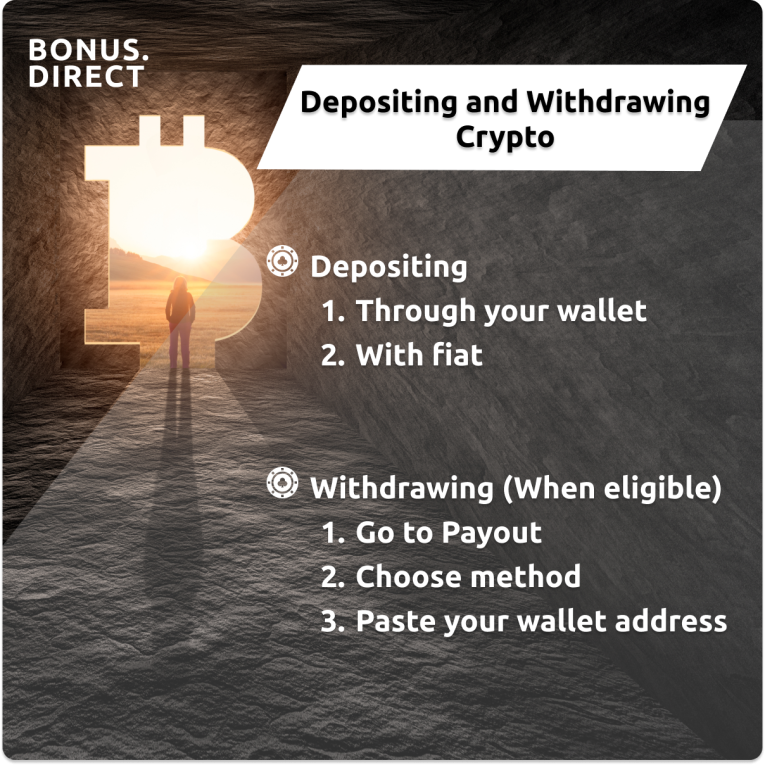 depositing and withdrawing crypto